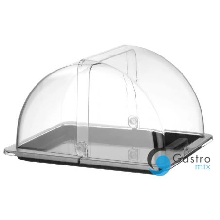 Witrynka roll-top, GN 1/2, czarny, 325x265mm, Prostokątny | 427569 HENDI 