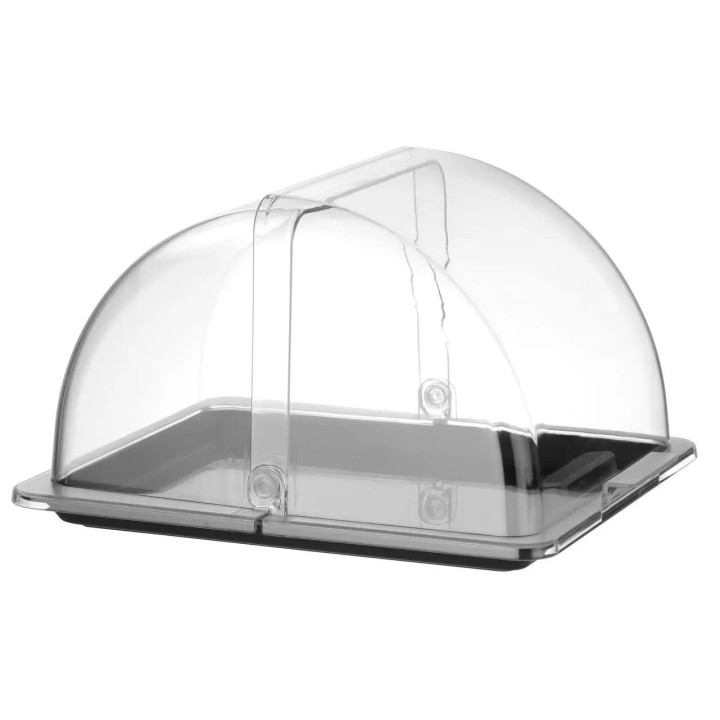 Witrynka roll-top, GN 1/2, czarny, 325x265mm, Prostokątny | 427569 HENDI