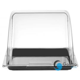  Witrynka roll-top, GN 1/2, czarny, 325x265mm, Prostokątny | 427569 HENDI