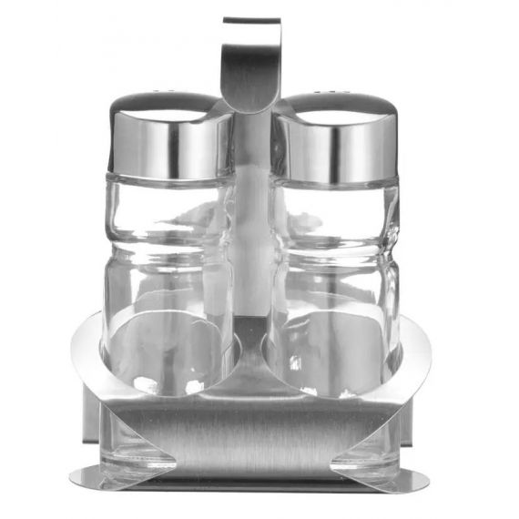 Zestaw do przypraw-3 elementy sól, pieprz, serwetnik | 465318 HENDI 