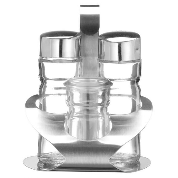 Zestaw do przypraw-3 elementy sól, pieprz, wykałaczki | 465325 hendi 