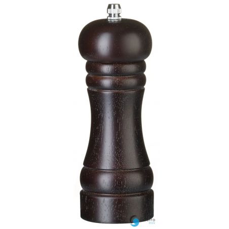 Młynek do pieprzu drewniany, ciemne drewno, ⌀57x(H)165mm | 469781 HENDI 
