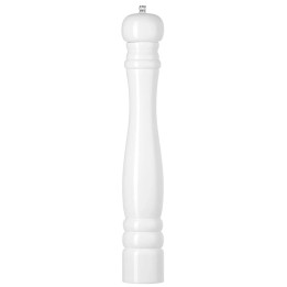 Młynek do soli drewniany, biały, ⌀65x(H)415mm | 469583 HENDI