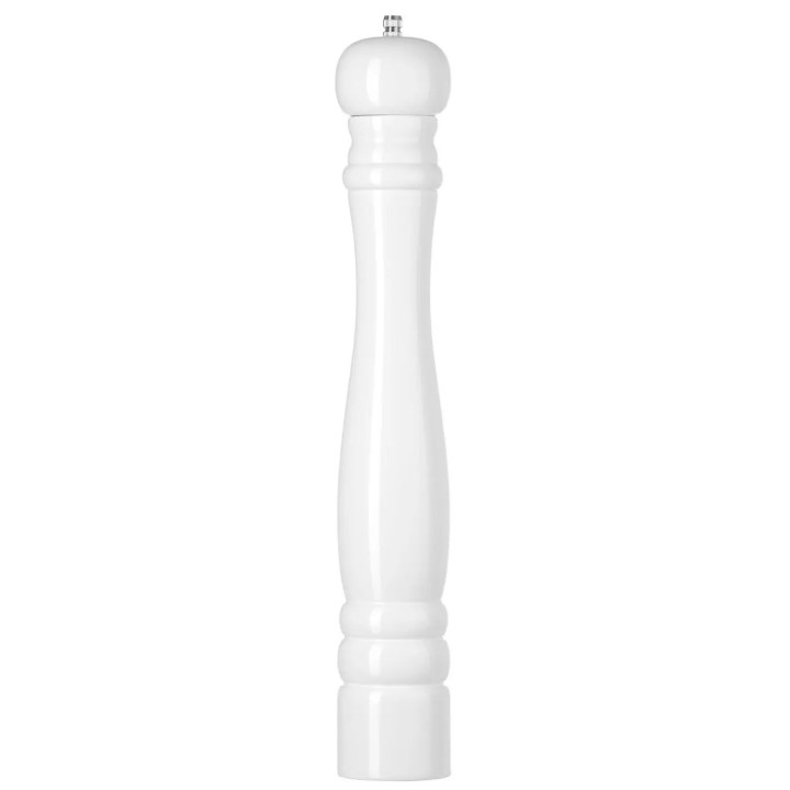 Młynek do soli drewniany, biały, ⌀65x(H)415mm | 469583 HENDI