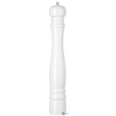 Młynek do soli drewniany, biały, ⌀65x(H)415mm | 469583 HENDI