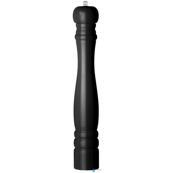 Młynek do pieprzu drewniany, czarny, ⌀65x(H)415mm | 469545 HENDI 