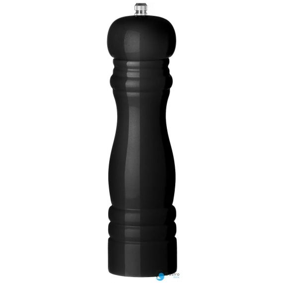 Młynek do pieprzu drewniany, czarny, ⌀55x(H)215mm | 469569 HENDI 