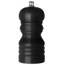 Młynek do pieprzu drewniany, czarny, ⌀50x(H)113mm| 469576 HENDI
