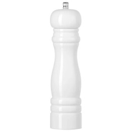 Młynek do soli drewniany, biały, ⌀55x(H)215mm | 469606 HENDI
