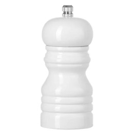 Młynek do soli drewniany, biały, ⌀50x(H)113mm | 469613 HENDI