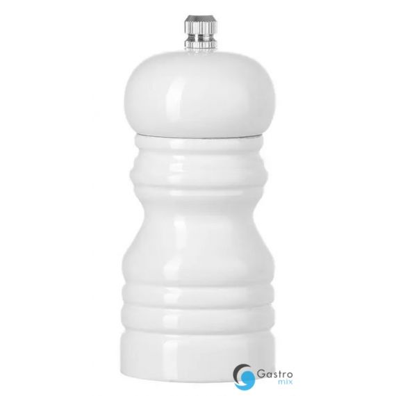 Młynek do soli drewniany, biały, ⌀50x(H)113mm | 469613 HENDI 