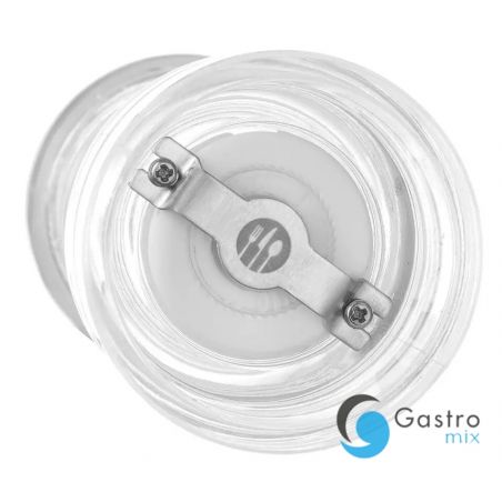 Młynek do pieprzu akrylowy, transparentny, ⌀50x(H)140mm | 469644 HENDI 