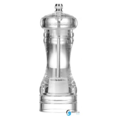 Młynek do soli akrylowy, transparentny, ⌀50x(H)140mm | 469651 HENDI 