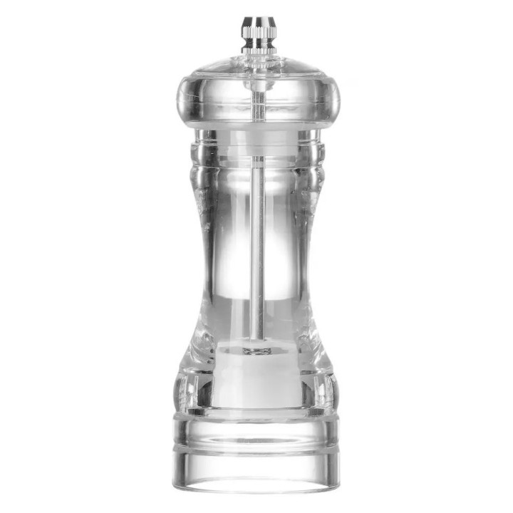 Młynek do soli akrylowy, transparentny, ⌀50x(H)140mm | 469651 HENDI