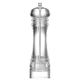 Młynek do pieprzu akrylowy, transparentny, ⌀60x(H)215mm | 469668 HENDI