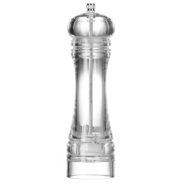 Młynek do soli akrylowy, transparentny, ⌀60x(H)215mm | 469675 HENDI