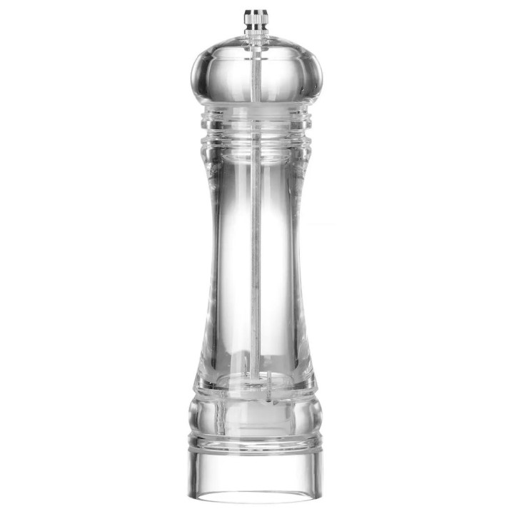 Młynek do soli akrylowy, transparentny, ⌀60x(H)215mm | 469675 HENDI