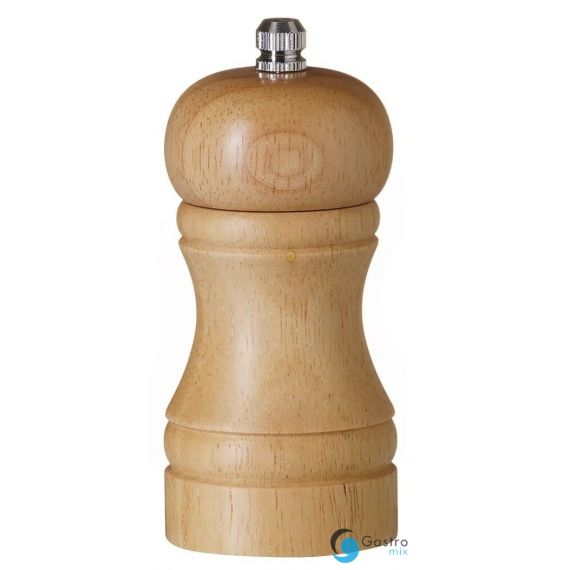 Młynek do pieprzu drewniany, jasne drewno, ⌀50x(H)113mm | 469682 HENDI 