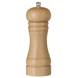 Młynek do pieprzu drewniany, jasne drewno, ⌀57x(H)165mm| 469705 HENDI