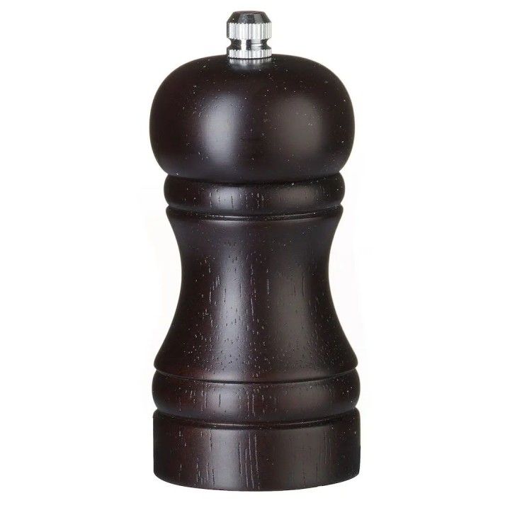 Młynek do soli drewniany, ciemne drewno, ⌀50x(H)113mm | 469774 HENDI