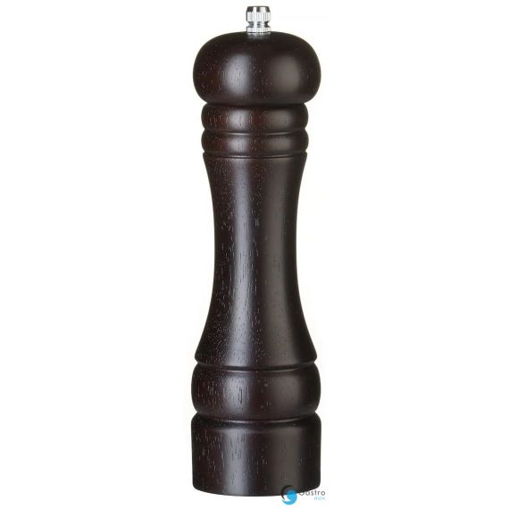 Młynek do pieprzu drewniany, ciemne drewno, ⌀57x(H)215mm | 469804 HENDI 