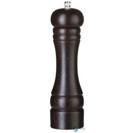 Młynek do pieprzu drewniany, ciemne drewno, ⌀57x(H)215mm | 469804 HENDI 