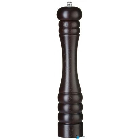 Młynek do pieprzu drewniany, ciemne drewno, ⌀60x(H)315mm | 469828 HENDI 