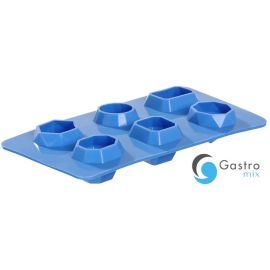 Forma do kostek lodu w kształcie kamienia szlachetnego, BarUp, niebieski, 2 szt | 679012 HENDI