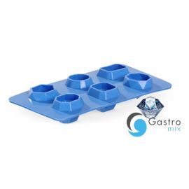  Forma do kostek lodu w kształcie kamienia szlachetnego, BarUp, niebieski, 2 szt | 679012 HENDI