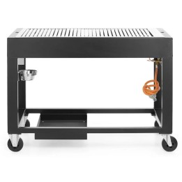 Grill gazowy Tampa, czarny, 10kW, 1260x580x(H)900mm| 700044 HENDI