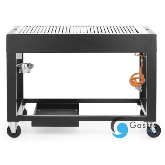 Grill gazowy Tampa, czarny, 10kW, 1260x580x(H)900mm| 700044 HENDI 