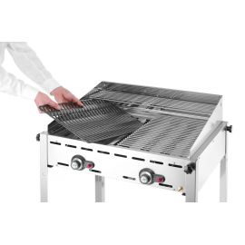 Grill Green Fire 2-palnikowy, Profi Line, Emaliowana patelnia żeliwna i ruszt GN 1/1, 11,6kW,...