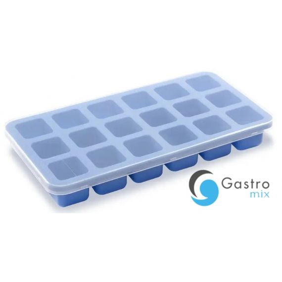 Forma do kostek lodu mini z pokrywką, BarUp, niebieski, 217x114x(H)30mm | 679074 HENDI 