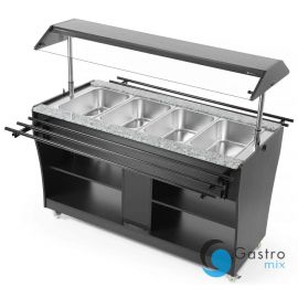  Bufet do ciepłych potraw, GN 1/1 | 274064 HENDI