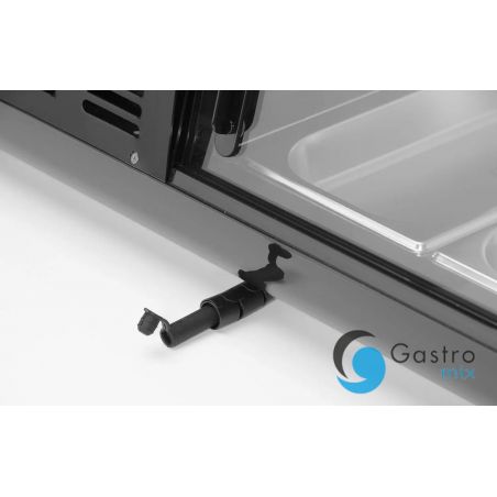 Witryna chłodnicza do sushi, Arktic, W zestawie pojemniki: 4x GN 1/3 (H) 40 mm., GN 1/3, czarny |... 