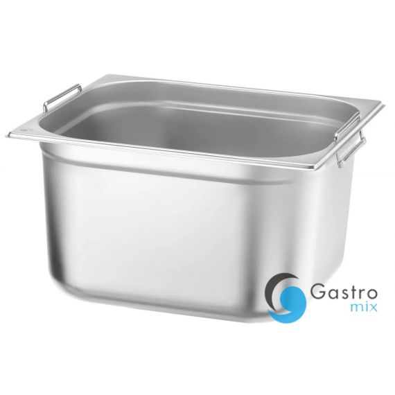 Pojemnik GN Budget Line GN2/3, o wym. 354x325x200 mm, z chowanymi uchwytami | 817254 hendi 