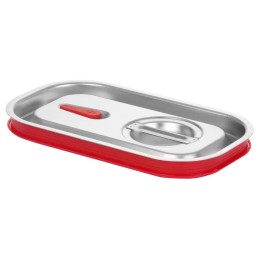 Pokrywka GN 1/4 do pojemników GN z uszczelką silikonową,, Kitchen Line, 265x162mm | 807644 hendi
