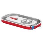 Pokrywka GN 1/4 do pojemników GN z uszczelką silikonową,, Kitchen Line, 265x162mm | 807644 hendi