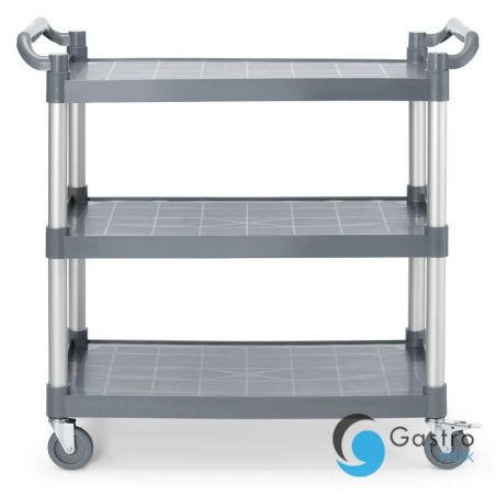 Wózek kelnerski 3-półkowy z polipropylenu, duży, AmerBox, 1010x500x(H)960mm | 816264 hendi 