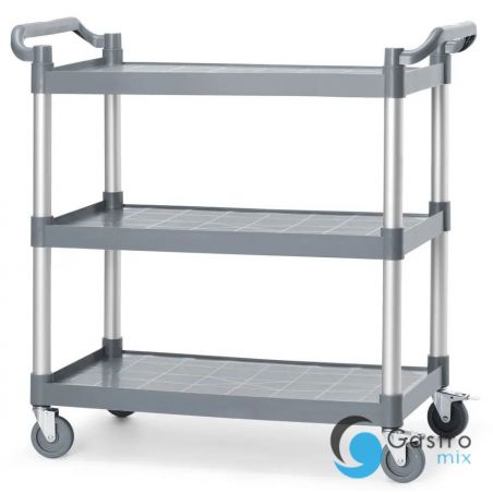 Wózek kelnerski 3-półkowy z polipropylenu, duży, AmerBox, 1010x500x(H)960mm | 816264 hendi 