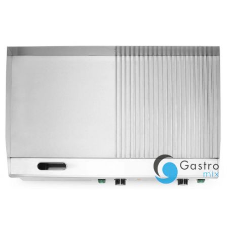 Płyta grillowa w połowie żebrowana, Budget Line, 1/2 gładka, 1/2 ryflowana, 400V/4400W | 154991... 