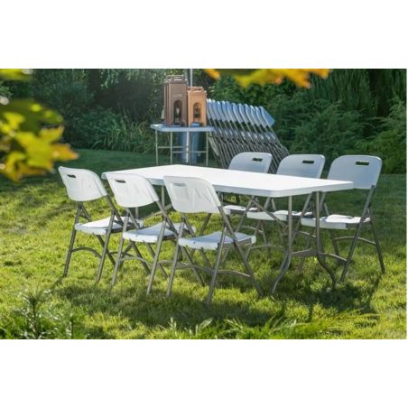 Stół cateringowy prostokątny, o wym. 1800x740x740 mm | 810897 hendi 