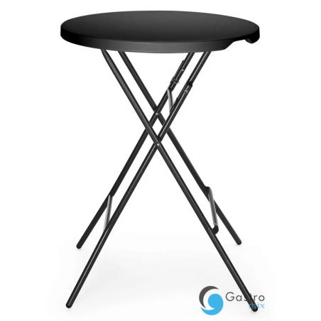 Stolik koktajlowy, AmerBox, czarny, ⌀800x(H)1100mm | 811047 hendi 