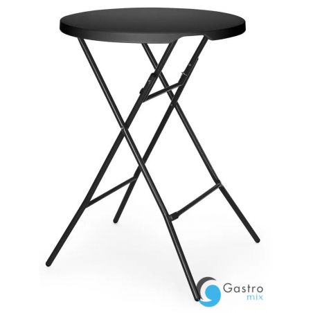 Stolik koktajlowy, AmerBox, czarny, ⌀800x(H)1100mm | 811047 hendi 