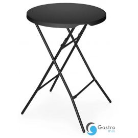  Stolik koktajlowy, AmerBox, czarny, ⌀800x(H)1100mm | 811047 hendi