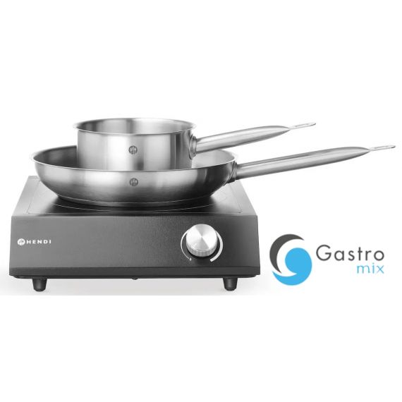 Zestaw: Kuchenka indukcyjna 3500W + rondel + patelnia | 239889 hendi 