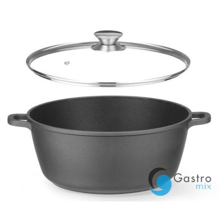Garnek z powłoką nieprzywierającą, 7,5L, czarny| 611036 hendi 