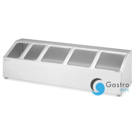 Stojak na pojemniki GN, 745x245x(H)215mm | 820049 hendi 
