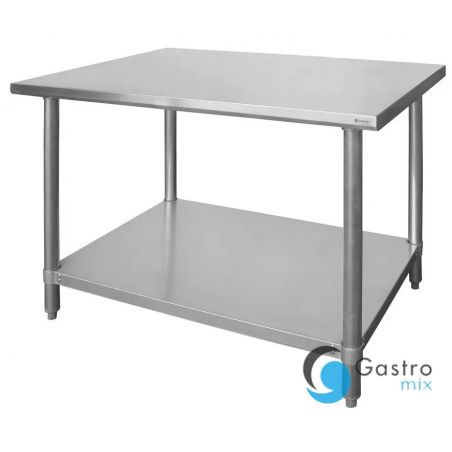 Stół centralny z półką 1200x600x(H)850mm  - skręcany, Budget Line| 812457 hendi 