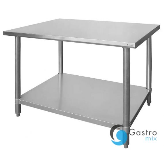 Stół centralny z półką 1800x600x(H)850mm - skręcany, Budget Line  | 812488 hendi 